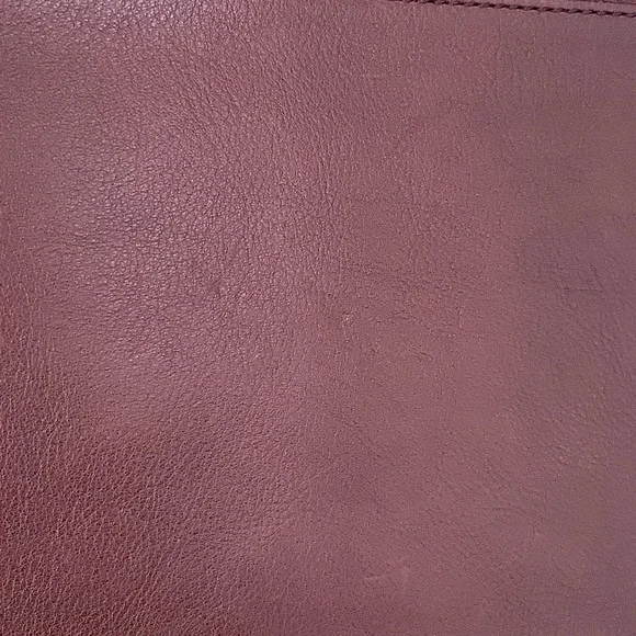 Banana Republic EUC Brown Maroon Chain Leather Shoulder Bag Clutch Flap Closure - Picture 7 of 14